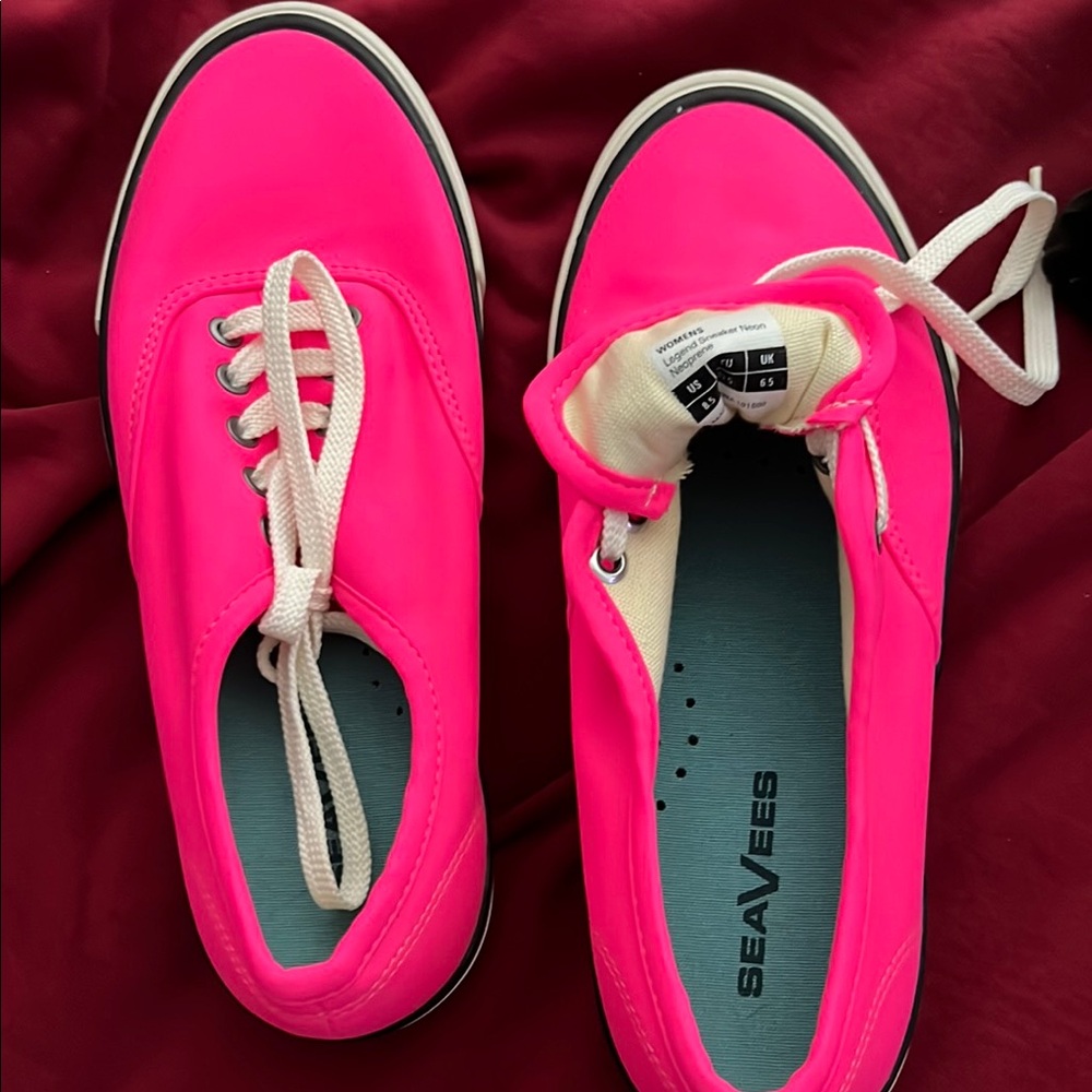 SeaVees Pink Canvas Sneakers NWOT